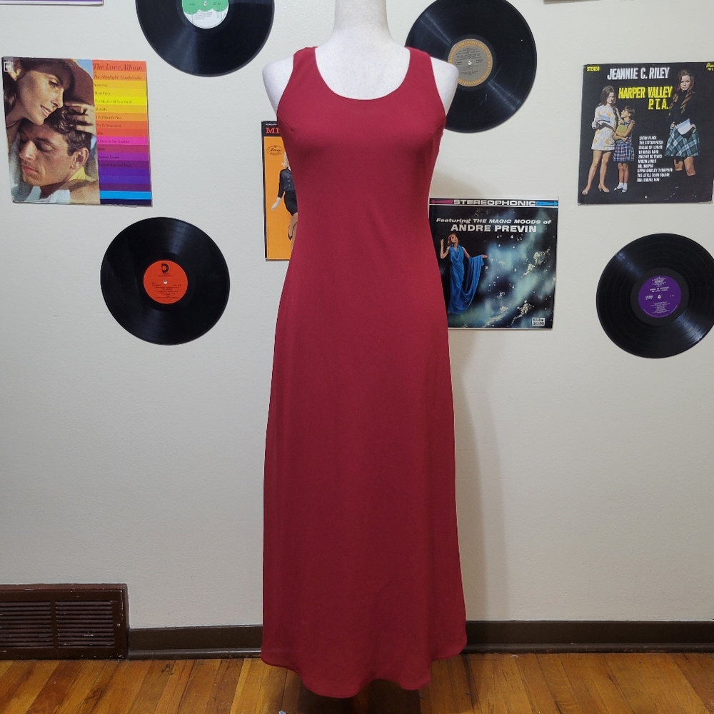 Positive Attitude | Vintage Red Maxi Dress